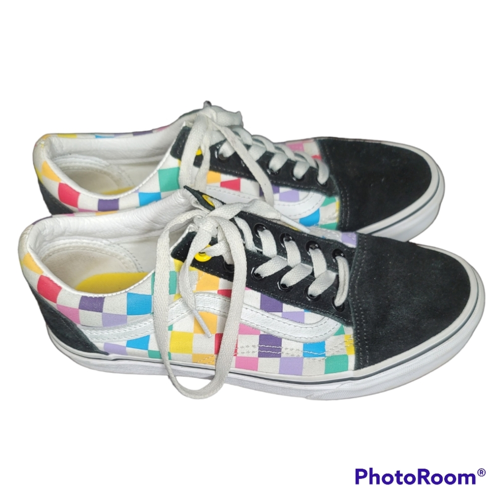 Vans Old Skool Rainbow Checkerboard